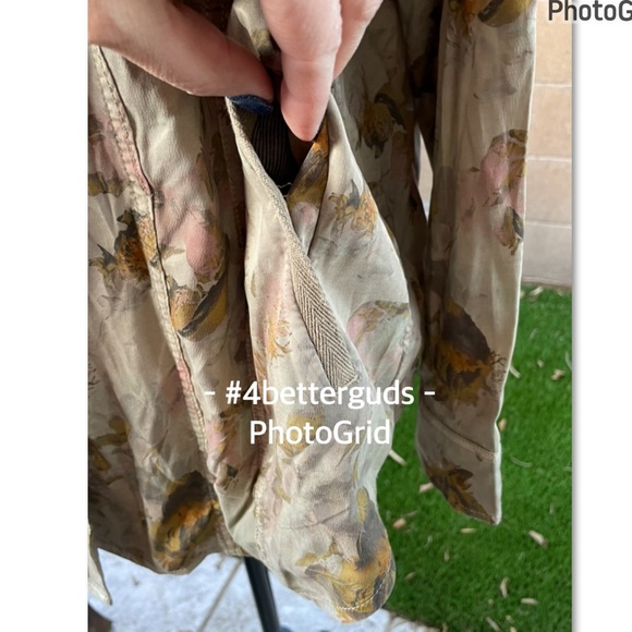 NEW Marrakech Rare Floral Print Button Front Shirt Long Sleeve Jacket MD - Picture 10 of 16